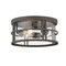Z-Lite Jordan 3 Light Outdoor Flush Ceiling Mount Fixture, Oil Rubbed Bronze And Clear Seedy 570F-ORB - alternate 1